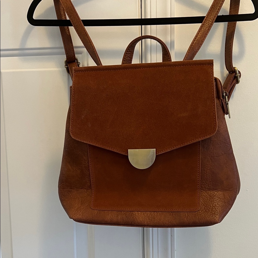 MODA LUXE CLAUDETTE vegan leather and genuine Suede backpack